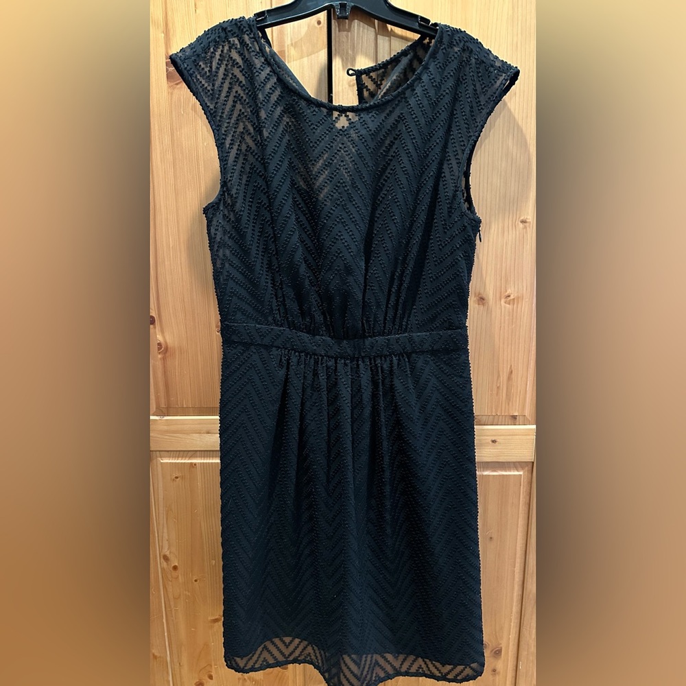 J.Crew Classic Black Knee Length Dress